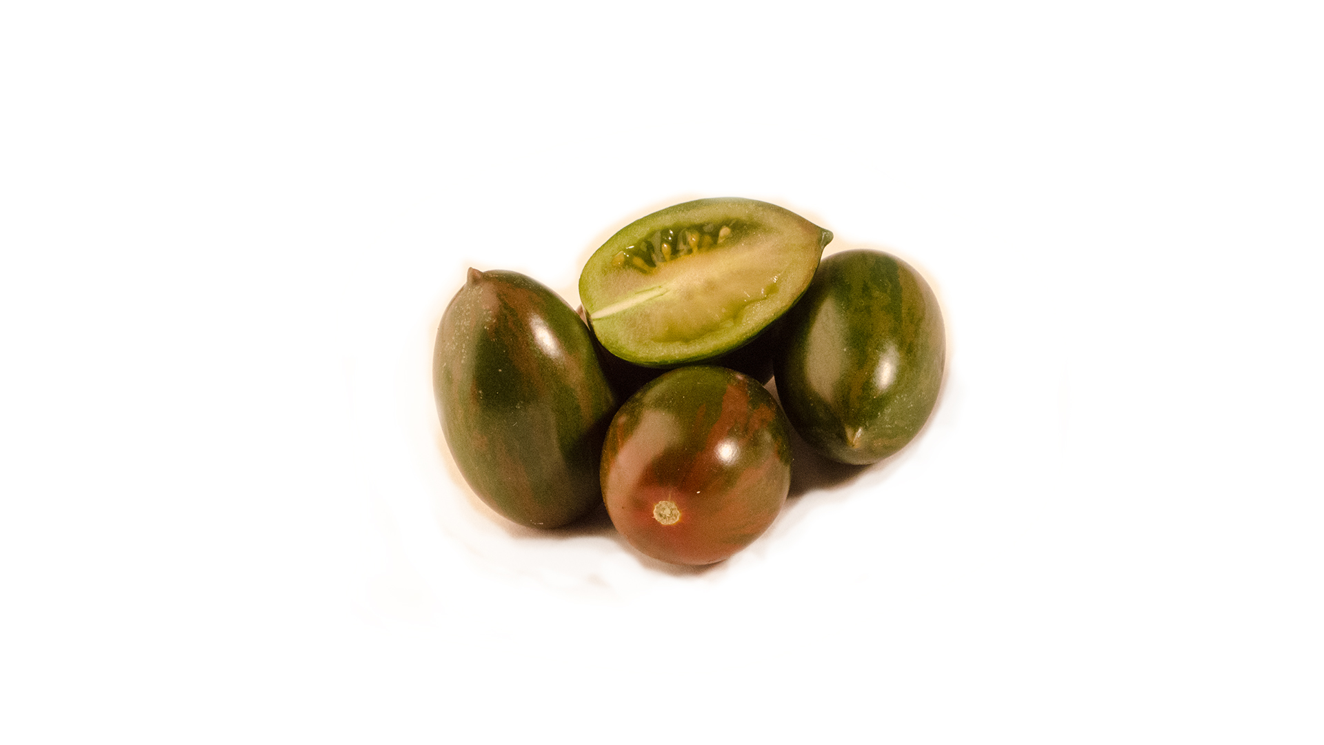 Dattel Tomaten gestreift grün braun