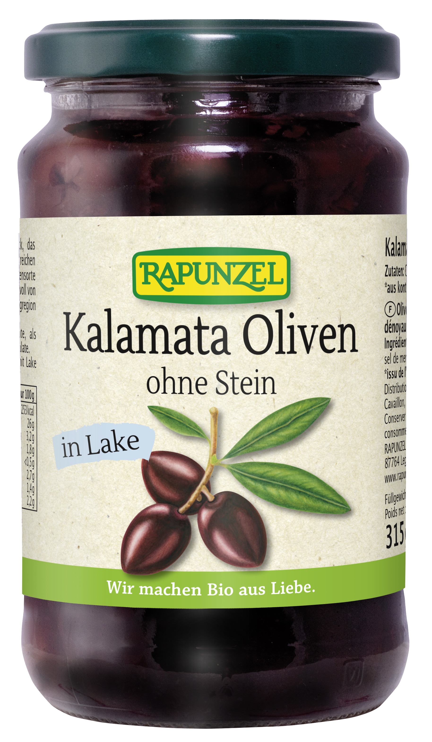Oliven Kalamata violett, ohne Stein in Lake, 315g