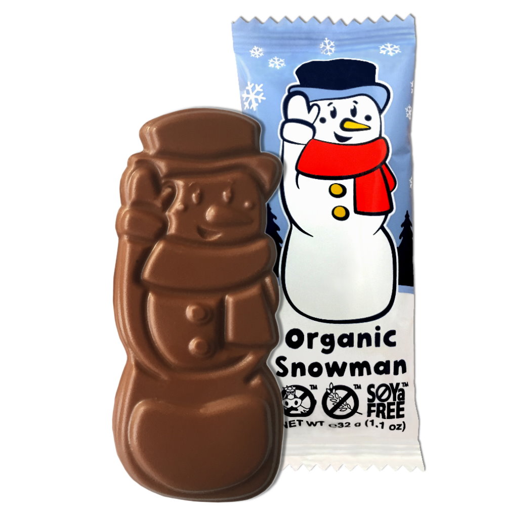 Bio Milchfreier Schokoladenschneemann