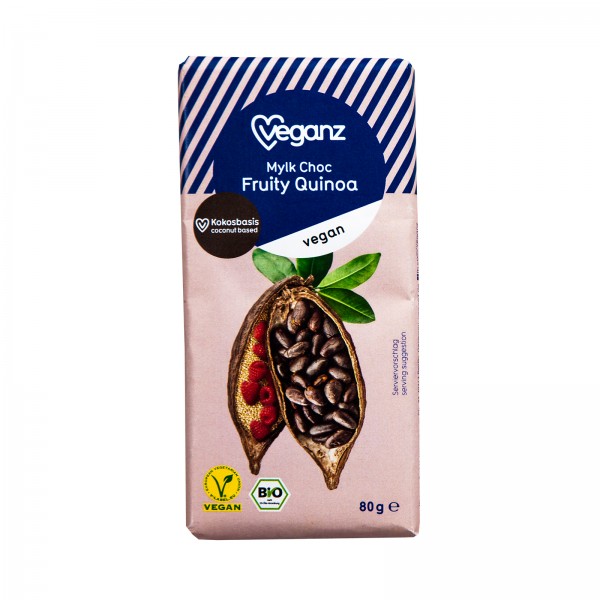 BIO Veganz Mylk Choc Fruity Quinoa 80g