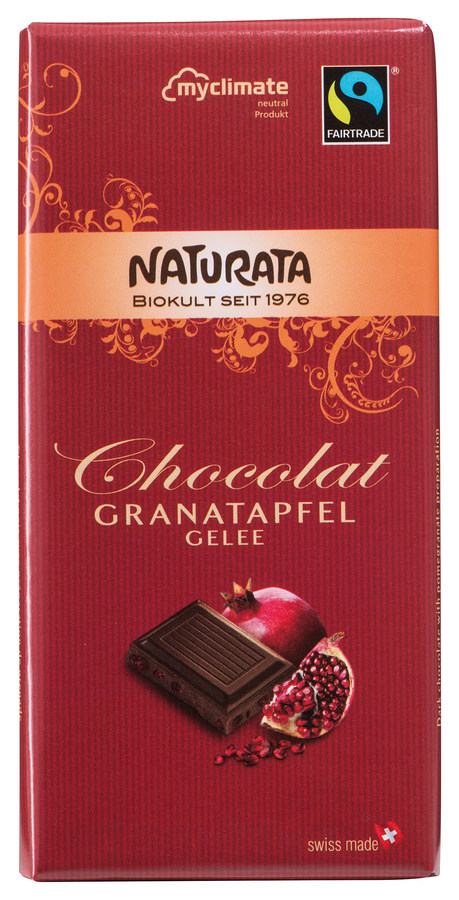 Bio Chocolat Granatapfel Gelee Schokolade