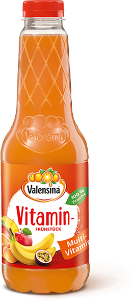 Vitamin-Frühstück Multi-Vitamin Flasche
