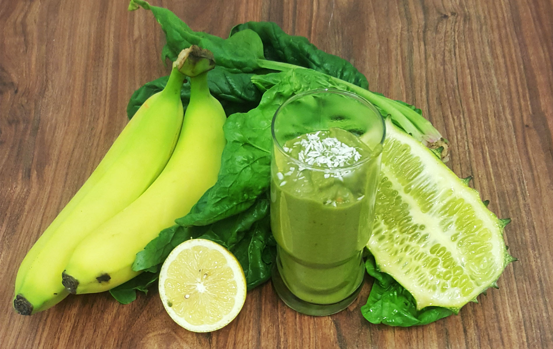 Detox Smoothie Zutaten Paket grün