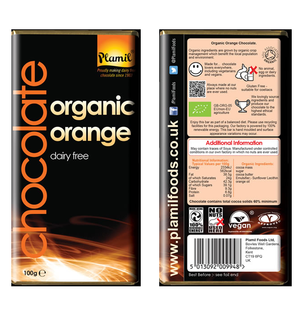Bio Zartbitterschokolade Orange
