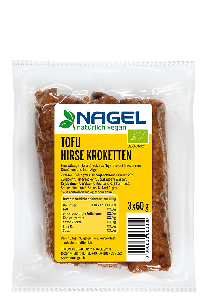 Bio Tofu Hirse Kroketten vakuum