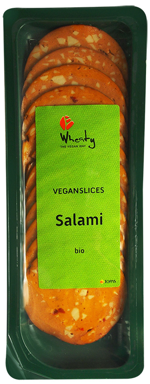 Bio Aufschnitt veganslices Salami