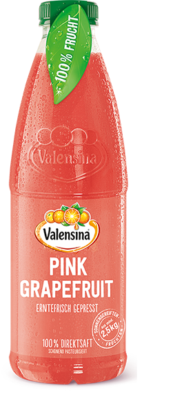 Valensina-100-Erntefrisch-Gepresst-Pink-Grapefruit-Flasche 100% Erntefrisch Gepresst Pink Grapefruit Flasche