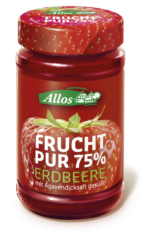 Bio Frucht pur 75% Erdbeere Fruchtaufstrich