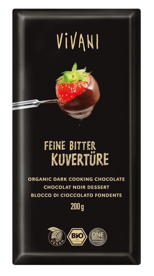 Bio Feine Bitter Kouvertüre Schokolade