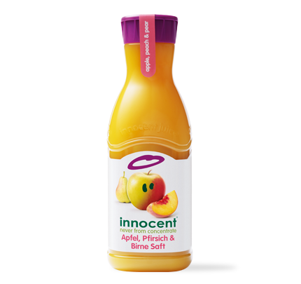 Innocent-Apfel-Birne-Pfirsich-Saft Apfel, Pfirsich & Birnen Saft 900ml