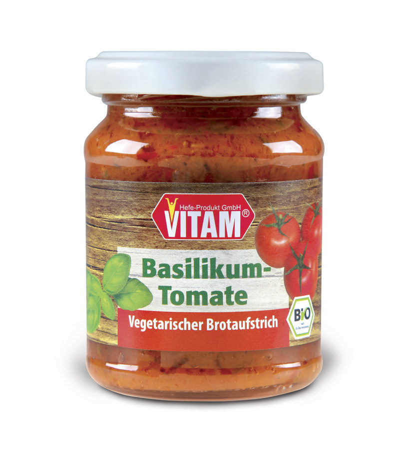 Bio Basilikum Tomate veganer Brotaufstrich