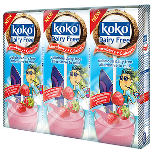 Alternative zu Milch Drink  - Erdbeer auf Kokosbasis 1x 0,33l