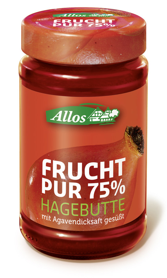 Bio Frucht pur 75% Hagebutte Fruchtaufstrich