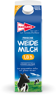 Hansano Weidemilch 1,8 Fett 1l