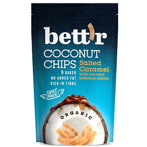 Bio Kokos Chips mit gesalzenem Karamell
