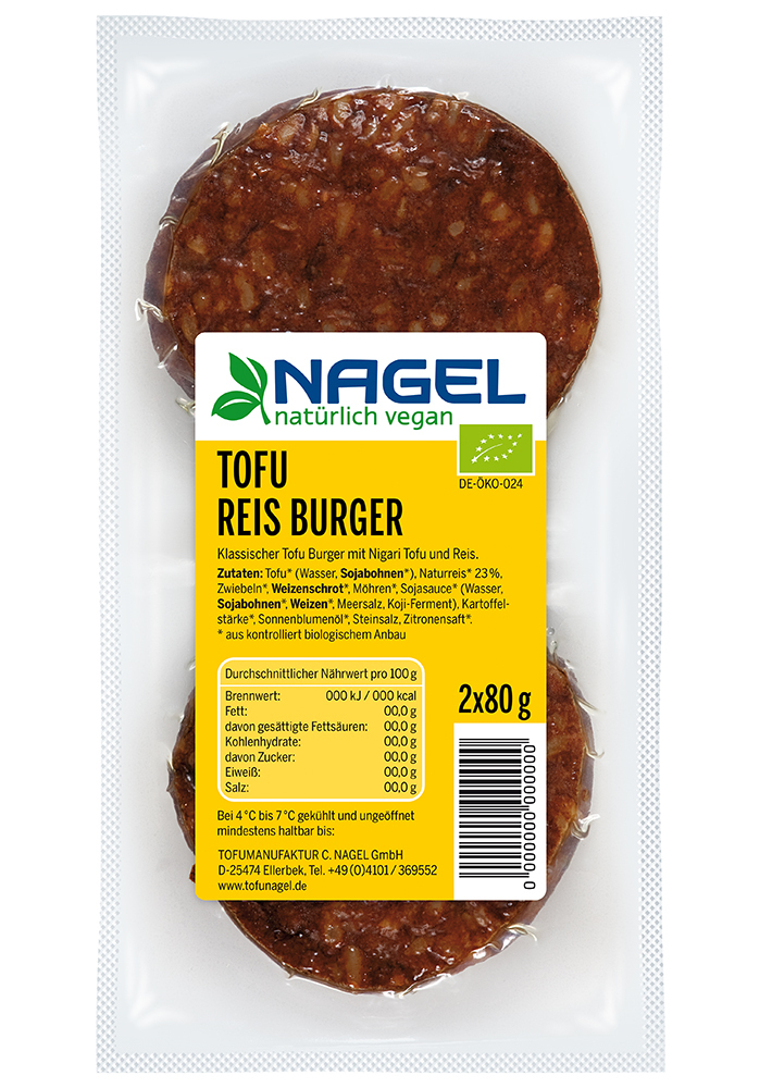 Bio Reis Tofu Burger vakuum