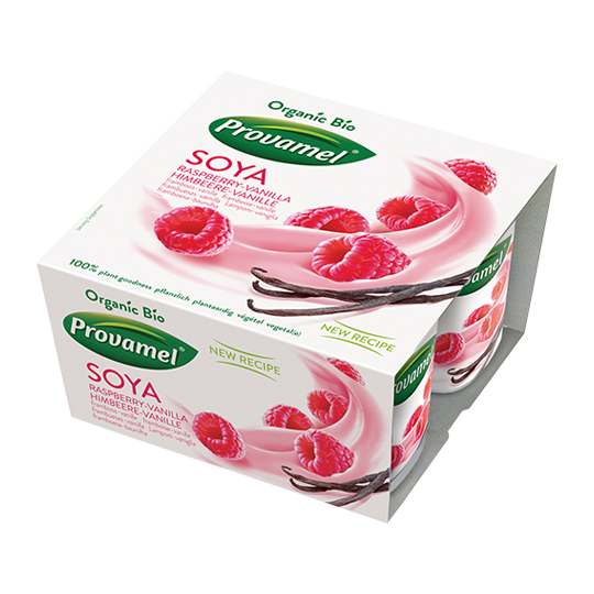 Soya Joghurt Himbeer-Vanile