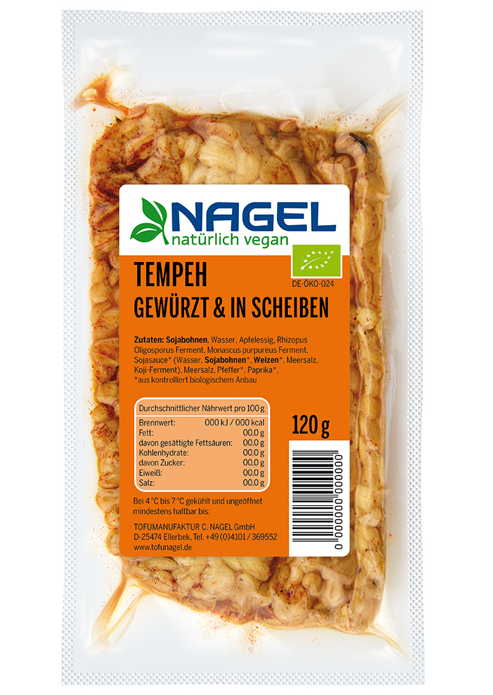 Bio Tempeh in Scheiben