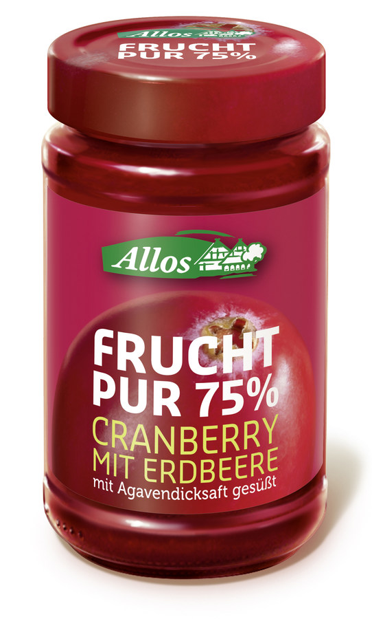 Bio Frucht pur 75% Cranberry Fruchtaufstrich