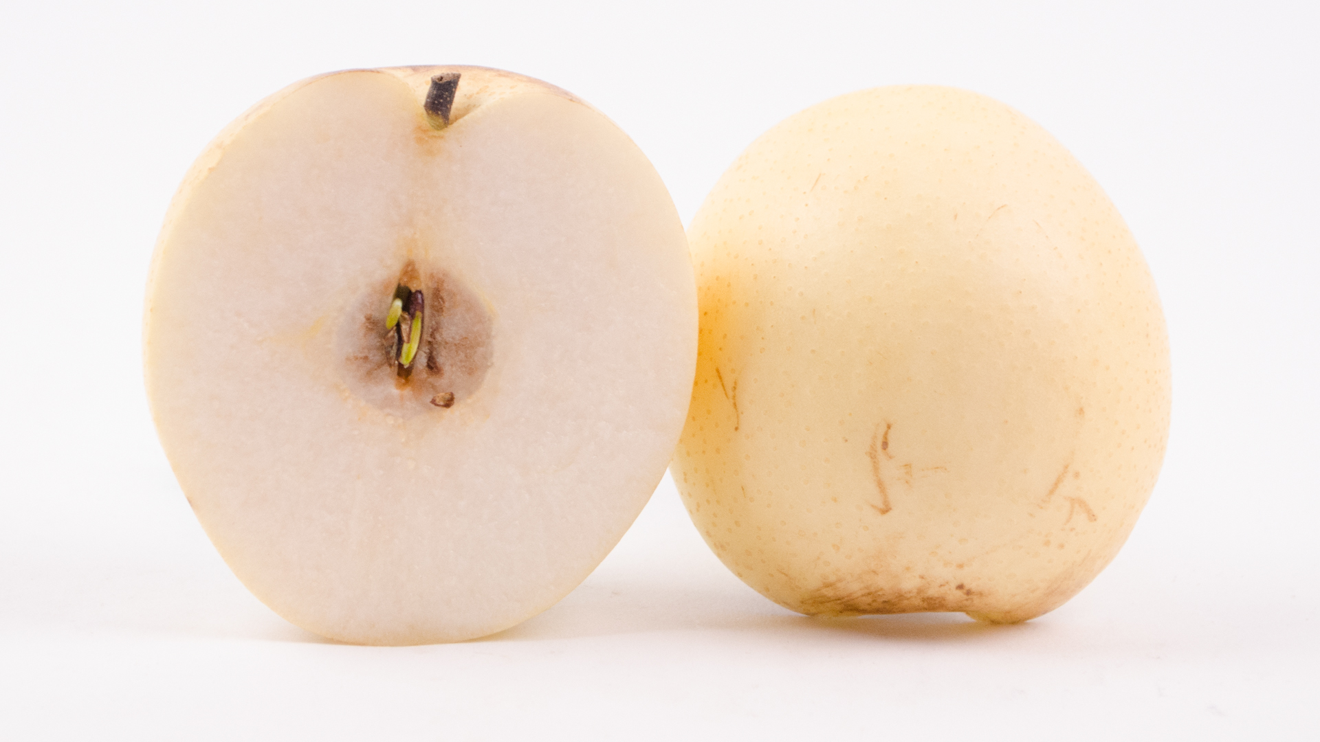 Nashi-Birne-geschnitten