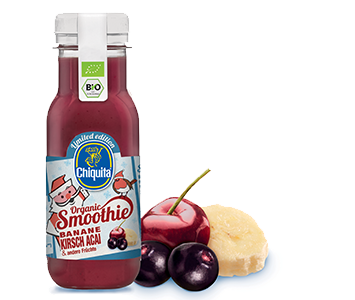 Bio-Chiquita-Banane-Kirsche-Acai-Smoothie Bio Banane Kirsche Acai Smoothie 650ml