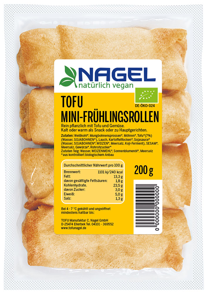 Bio Frühlingsrollen mit Tofu-Mini