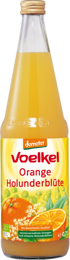 Bio-Orange-Holunderbl-te-Fruchtsaft-Demeter-Voelkel Bio Orange Holunderblüte Demeter inkl. Pfand