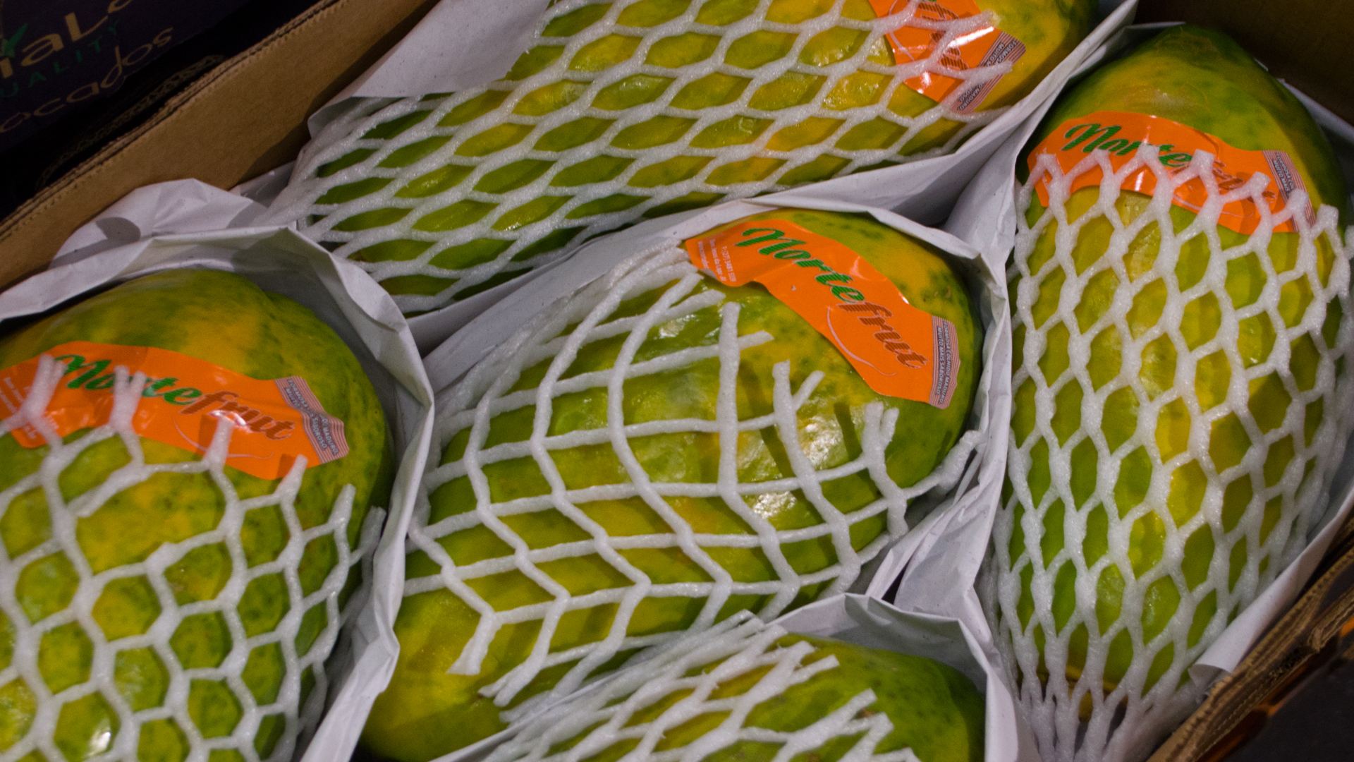 Papaya-Detailaufnahme-in-Kiste